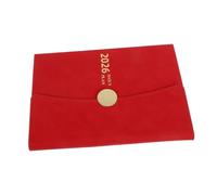 TOGEVAL Planner Notebook Calendrier Journal Hebdomadaire avec Onglets Index Cahier Organisateur Polyvalent pour Travail Maison et École Cuir PU Élégant Rouge