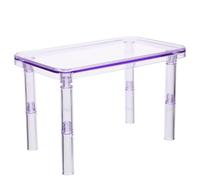 TOGEVAL Plateforme pour Hamster en Plastique Solide Délicat pour Chinchilla Lit Décoratif Accessoires Cage Hamster en Couleur Violet Étoilé pour Environnement Amusant
