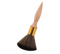 TOGEVAL Plumeau De Cou Barbier Brosse Douce Pour Visage Manche Long Bois Outil Coiffure Professionnel Pour Salon Et Maison Nettoyage Cheveux Cassés
