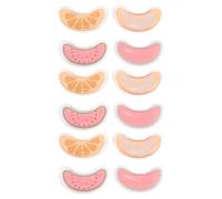 TOGEVAL Poches de Glace Oculaires Réutilisables Gel Rafraîchissant 6 Paires Compresses Froides Blessures et Soin Apaisant Yeux, Masque Gel Froid Visage Voyage
