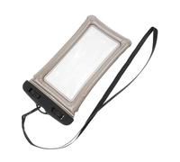 TOGEVAL Pochette Étanche Téléphone Transparente avec Protection Complète Coque Imperméable sous Flottante pour Sports Nautiques et Plongée Version Gonflable TPU Noire