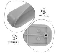 TOGEVAL Poignée de Porte Congélateur Incurvée Plastique avec Vis et Rondelle Accessoire Commercial pour Vitrines Réfrigérées Poignée Ergonomique pour Porte de Frigo Vitrée Adaptée Aux