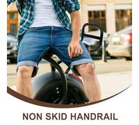 TOGEVAL Poignée de Siège Arrière Vélo Antidérapante Accoudoir Pratique pour Vélo Électrique Compatible VTT et Scooters Poignée de Maintien Sécurisée pour Passager Accessoire Cyclisme