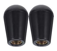 TOGEVAL Poignées de Robinet de Bière Design Ergonomique en Plastique Noir Lot de 2 et Prise Sécurisée Accessoires Élégants et Pratiques pour Tireuse à Bière