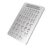 TOGEVAL Points De Relief Pour Malvoyants Outils Pédagogiques Braille Plateau Apprentissage Avec Points Relief Pour Chiffres Et Ponctuation