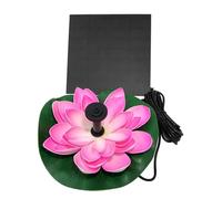 TOGEVAL Pompe Fontaine Solaire Lotus Flottante Pompe à Eau Écologique pour Bassin Jardin Extérieur Fontaine Solaire Décorative pour Bassin Jet Eau Ajustable sans Batterie