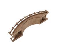 TOGEVAL Pont Miniature en Bois D'arche 20x5x5cm Décoration pour Jardin Zen Et Aquarium Bonsaï