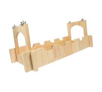 TOGEVAL Pont Suspendu Bois Solide pour Petits Animaux Cachette pour Cochon Accessoire Pratique pour Cage de Rongeurs