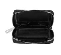 TOGEVAL Porte-Cartes Multifonction Grand Format, Paquet pour Carte D'identité en Tissu Résistant, Organisation Compacte, Noir, pour Usage Quotidien et Voyage, Pochette de Rangement