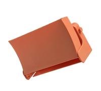 TOGEVAL Porte-Chaussures Mural Pliable sans Perforation Support de Rangement pour Pantoufles Étagère à Chaussures Murale Orange Organisateur de Salle de Bain Compact Étagère à