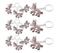 TOGEVAL Porte-clés Mignons Âne Légers et Polyvalents en Pvc et Métal Lot de 20 Décoration pour Fêtes et Présents Garçon et Filles
