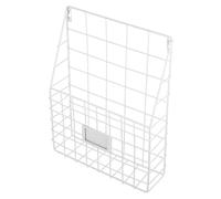 TOGEVAL Porte Magasines Mural Métal Filaire Robuste Étagère de Rangement Suspendue pour Bureau Cuisine et Chambre Organiseur Mural Décoratif pour Documents