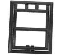 TOGEVAL Porte Moustiquaire pour Animaux Domestiques Noire s Chatière Sécurisée pour Chien Et Chat Trappe Résistante Anti-Morsure pour Portes Moustiquaires Et Fenêtres Installation Facile