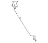 TOGEVAL Porte-partitions Pliable pour Flûte et Lyre, Clip Musical en Alliage Argenté, Accessoire Réglable pour Fanfare à Rabat et Clarinette, Support Léger pour Concerts et Répétitions