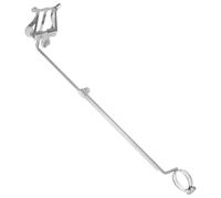 TOGEVAL Porte-partitions Réglable pour Flûte Traversière en Alliage Argenté, Clip Lyre Multifonction pour Clarinette et Trompette, Accessoire Léger et Portable pour Musiciens