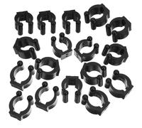 TOGEVAL Porte-Queue de Billard Mural 25 Pièces en Plastique Noir Double Pince pour Support de Queues de Billard et Bâtons Fixation Stable pour Rangement de Tables Snooker