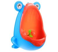 TOGEVAL Pot Apprentissage Debout pour Garçon Urinoir Garçon Fille Cartoon avec Moulin à Vent Montage Mural Facile Nettoyage Simple et Réservoir Amovible Bleu