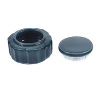 TOGEVAL Pot Céramique Rétro pour Cosmétiques Vert Foncé Contenant Multi-Usage pour Lèvres Poudre et Thé Récipient Décoratif Pratique et Sûr Céramique Alimentaire