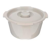 TOGEVAL Pot de Chambre avec Couvercle Seau à Urine Portable PP Robuste Toilette Mobile pour Personnes Âgées Garçon Fille et Femmes Enceintes Usage Domestique et Hospitalier