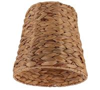 TOGEVAL Poubelle de Chambre Tressée à la Main en Jonc de Mer Corbeille à Déchets Ronde Marron Clair Compacte et Respirante pour Bureau Salle de Bain et Petit Espace