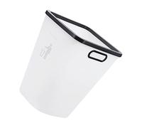 TOGEVAL Poubelle Plastique Petite Taille Anneau de Pression, Conteneur pour Déchets Ménagers, Blanc, Léger et Compact, Cuisine, Salle de Bain et Bureau, Poubelle Maison Pratique