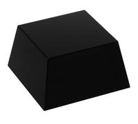 TOGEVAL Présentoir à Trophée Gravable en Cristal Noir Trapézoïdal 8x8x4,5 Cm, Socle Stable pour Trophées Sportifs et Médailles, Support Multifonctionnel pour Cérémonies et Collections