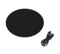 TOGEVAL Présentoir Rotatif Électrique Réglable à 3 Vitesses 30 Cm En Abs Noir, Usb Rechargeable, Plateau Tournant Pour Présentation De Bijoux En Vitrine Et Usage Domestique