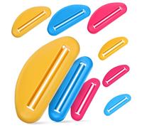 TOGEVAL Presse-tubes Dentifrice Manuel Plastique 18 Pièces Multi-tailles Presse-crème Colorante Utilitaire Salle de Bain la Cuisine Voyage Déchets Usage Domestique