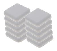 TOGEVAL Protecteur Mural en Plastique Solide 10 Pcs Gris Carré Butée De Porte Murale Anti-Chocs Silencieuse pour Protection Murale Poignées De Porte Intérieur Salle De Bain