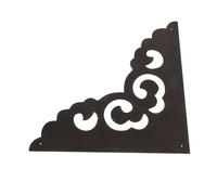 TOGEVAL Protection d'angle Vintage en Cuivre 20X20 CM Quincaillerie d'angle Décorative Marron pour Meubles Anciens Coins Décoratifs en Laiton Ensemble de Protège-Angles pour Armoires