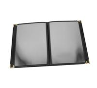 TOGEVAL Protège-menu Transparent PVC Couverture de Classeur Légère et Pratique Protège-menu Restaurant Facile à Nettoyer et Portable