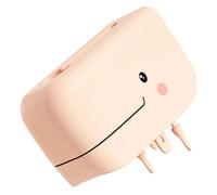 TOGEVAL Protège-robinet de Bain Silicone pour Garçon Fille Couvercle Bec de Motif Baleine Protection Sécurisée Anti-chocs pour Garçons et Filles Couleur Abricot Installation Facile