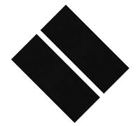 TOGEVAL Protège-Semelles en Silicone Antidérapants 27X10 CM Noirs Ondulés 2 Pièces Résistants à L’Usure Semelles de Réparation et Protection pour Chaussures Silence et Adhérence pour