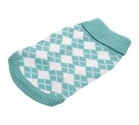 TOGEVAL Pull Chaud pour Chien Taille M Motif Carreaux Verts Maille Douce et Confortable Vêtements d'automne et Hiver pour Chiens Moyens à Grands Costume Animal de Compagnie Adapté