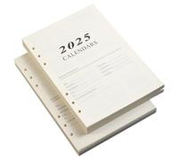 TOGEVAL Recharge Papier A5 pour Classeur à Anneaux - 2 Jeux de Feuilles Mobiles Lignées Papier de Remplissage pour Agenda Bloc-Notes et Organisation Scolaire ou Professionnelle