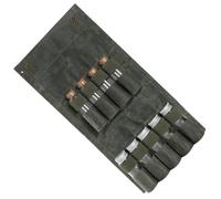 TOGEVAL Récipients à Épices Portables pour Camping et Pique- de Rangement Toile avec Bouteilles Aluminium et Verre Kit Léger et Compact pour Cuisine Extérieure