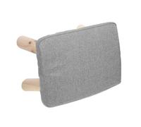 TOGEVAL Repose-Pieds en Bois Massif 35x25x20 Cm Gris Clair, Tabouret Bas Multifonction pour Bureau, Marchepied et Banc de Prière, Compact et Antidérapant pour Usage Domestique