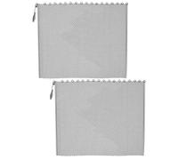 TOGEVAL Rideaux de Cheminée en Maille Métallique Noire, 2 Panneaux 61X48,3 CM, Pare-Feu Résistant Chaleur Poignées, Protection Anti-Étincelles pour Foyer Intérieur