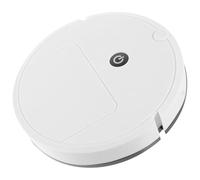 TOGEVAL Robot Balai-serpillière Rechargeable USB Blanc, Nettoyeur de Sols Automatique Multifonction, Aspirateur Robot Laveur sans Fil pour Maison, Nettoyage Intelligent