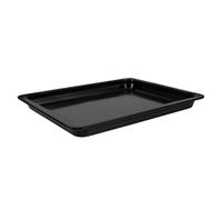 TOGEVAL Rôtissoire en Émail pour Four à Induction Polyvalente pour Griller Viandes Poissons Légumes Plateau de Service la Cuisine