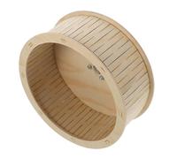 TOGEVAL Roue Bois pour Hamster et Petits Animaux Silencieuse et Exercice Sûr pour Cage Adaptée à Chinchilla Cochon et Gerbille