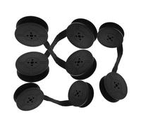 TOGEVAL Ruban Encreur Machine à Écrire Compatible Anciennes Marques pour Bureau, Nylon Solide, Lot 4 Paires Noir Double Bobine, Impression Nette et Stable Facile à Installer