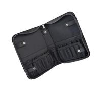 TOGEVAL Sac Maquillage Voyage Grand Format Compartiments pour Pinceaux Cosmétiques Rangement Portable Multi-usages pour Artistes Maquilleurs et Noir