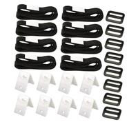 TOGEVAL Sangle de Serrage pour Couverture Solaire Piscine Kit Dattache Robuste pour Enrouleur de Bâche Compatible Système de Piscine Installation Facile et Fixation Sécurisée