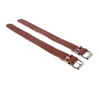 TOGEVAL Sangles de Panier en Cuir Réglables pour Vélo Garçon et Filles Ceinture de Panier de Trottinette 1 Paire Marron Accessoires Vélo Garçon et Filles Sangles Robustes et Trottinettes