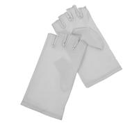 TOGEVAL Sans Doigt Pour Manucure Gel Protection Uv Finition Uv (1 Paire, Gris Clair)