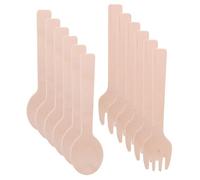 TOGEVAL Set de Couverts Miniatures pour Desserts et Gâteaux Fourchettes et Cuillères Écologiques pour Mariages Camping et Repas Quotidiens