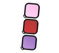 TOGEVAL Set de Filtres de Plongée pour Caméra Sportive Étanches Correction Couleur Rouge et Compatibles Boîtier Étanche sous-Marin Non Panoramique