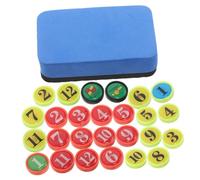 TOGEVAL Set de Magnets pour Tableau de Football Petits Accessoires Magnétiques Colorés avec Effaceur Éponge Pièces de Remplacement pour Entraînement et