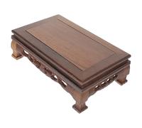 TOGEVAL Socle Bois de Poulet pour Présentoir Fait Main Support Vintage pour Théière Chinoise Socle Décoratif et Polyvalent pour Antiquités et Jade Base Exposition Élégante pour Maison